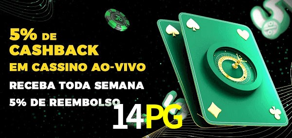 Promoções do cassino ao Vivo 14PG